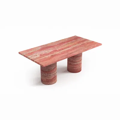 Coffee tables - Jaspura - Coffee Tables - Red Travertine - STONE VALLEY