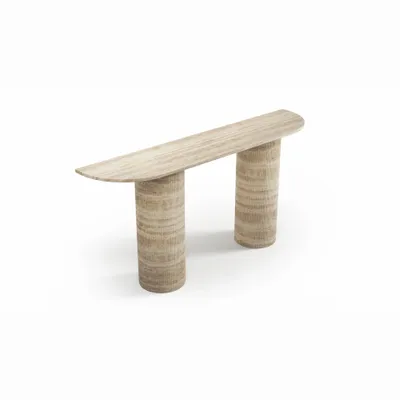 Console table - Ombrure - Console Table - Classic Travertine - STONE VALLEY