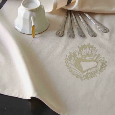 Torchons - Torchon Bon coeur Or 70 x 50 - LA CERISE SUR LE GATEAU