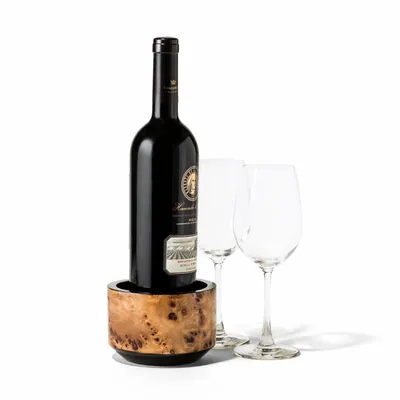 Wine accessories - Burl Veneer Bottle Holder - LADORADA