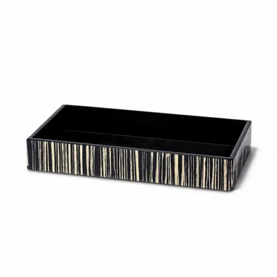 Rangements pour salle de bain - bac de baignoire en placage d'ébène - LADORADA