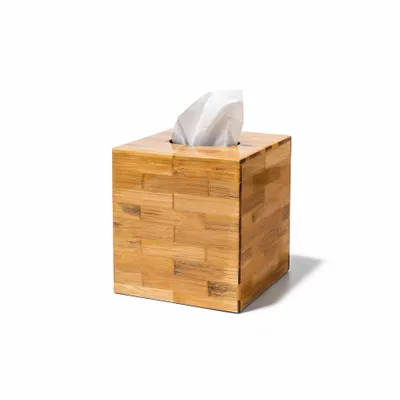 Bathroom storage - Bamboo Veneer Tissue Box - LADORADA
