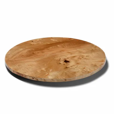 Trays - Burl Veneer Revolving Tray - LADORADA