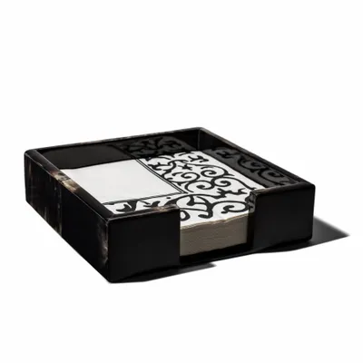 Towel racks - Horn Veneer Dinner Napkin Holder - LADORADA