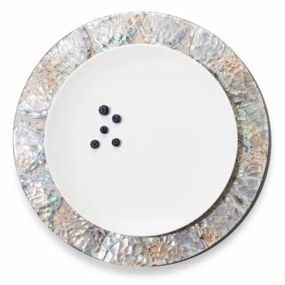 Formal plates - Mother of Pearl Natural Charger Plate - LADORADA
