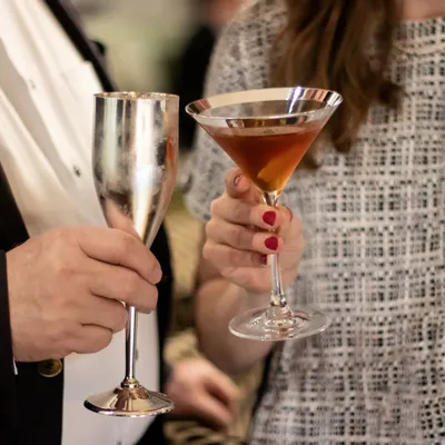 Verres à pied - Coupe à champagne « Enjoy » en argent sterling 925 - SONJA QUANDT