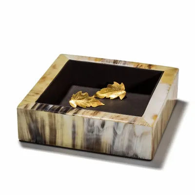 Objets de décoration - Petit valet de chambre avec garniture en cuir marron - LADORADA