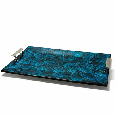 Plateaux - Plateau moyen bleu nacre - LADORADA