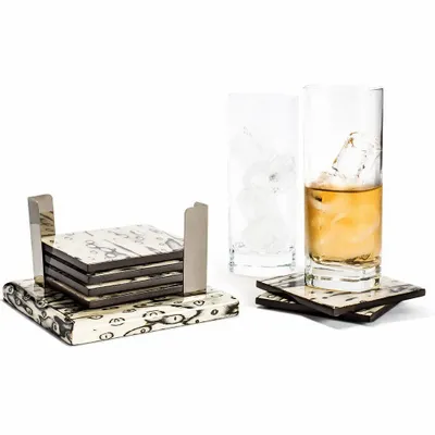 Glass - Ojo de P‚àö¬∞jaro Coaster Set - LADORADA