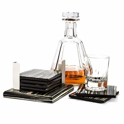 Glass - Ebano Coaster Set - LADORADA