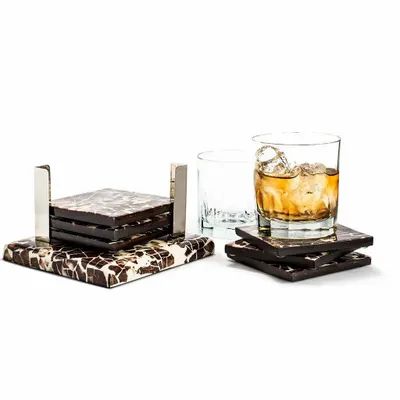 Glass - Coconut Coaster Set - LADORADA