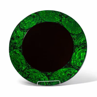 Assiettes de réception - Assiette de présentation en nacre verte - LADORADA