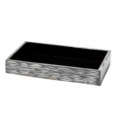 Bathroom storage - Gray Almendro Bath Tray - LADORADA