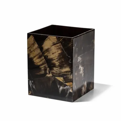 Rangements pour salle de bain - Poubelle en placage de corne - LADORADA