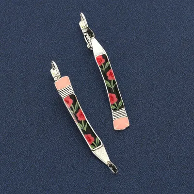 Bijoux - DORMEUSES GOMME COULEUR ARGENT ROSE - TARATATA BIJOUX
