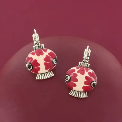 Bijoux - DORMEUSES ETINCELLE COULEUR ARGENT ROSE - TARATATA BIJOUX