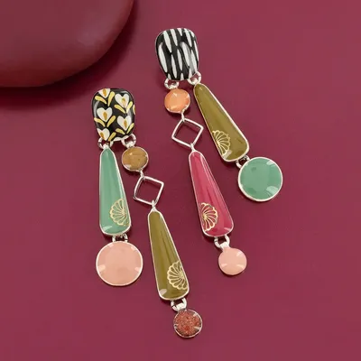 Bijoux - PUCES ETINCELLE COULEUR ARGENT MULTI - TARATATA BIJOUX