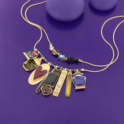 Bijoux - COLLIER MAGIC COULEUR DORE MULTI - TARATATA BIJOUX