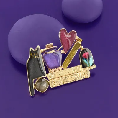 Jewelry - MAGIC BROOCH GOLD COLOR MULTI - TARATATA BIJOUX