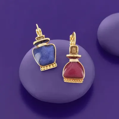 Bijoux - DORMEUSES MAGIC COULEUR DORE MULTI - TARATATA BIJOUX