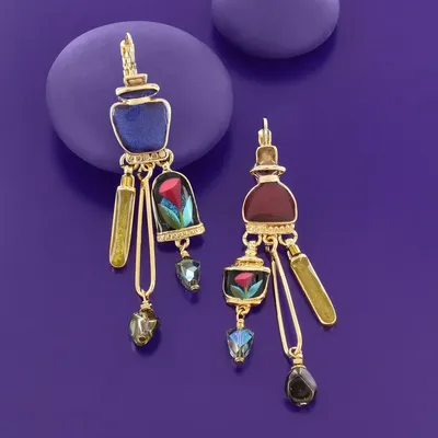 Jewelry - MAGIC SLEEPERS GOLD MULTI COLOR - TARATATA BIJOUX