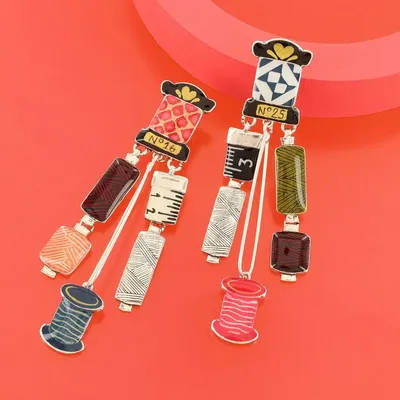 Bijoux - CLIPS RUBAN COULEUR ARGENT MULTI - TARATATA BIJOUX