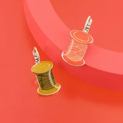 Bijoux - DORMEUSES RUBAN COULEUR ARGENT MULTI - TARATATA BIJOUX