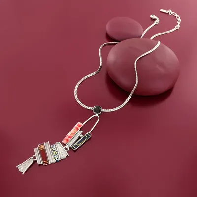 Jewelry - SILVER MULTI COLOR ROMANS NECKLACE - TARATATA BIJOUX