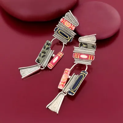 Bijoux - CLIPS ROMANS COULEUR ARGENT MULTI - TARATATA BIJOUX