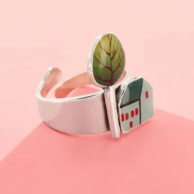 Jewelry - MY LITTLE VILLAGE RING, SILVER MULTI COLOR - TARATATA BIJOUX