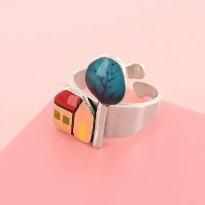 Jewelry - MY LITTLE VILLAGE RING, SILVER MULTI COLOR - TARATATA BIJOUX