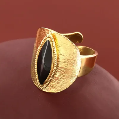 Jewelry - ZEBRA RING GOLD AND BLACK - TARATATA BIJOUX