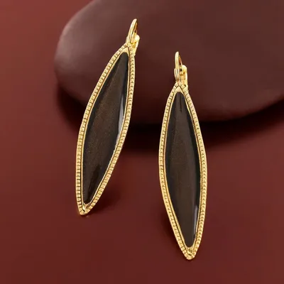 Bijoux - DORMEUSES ZEBRA COULEUR DORE MARRON - TARATATA BIJOUX