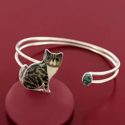 Bijoux - BRACELET TABBY COULEUR ARGENT NOIR - TARATATA BIJOUX