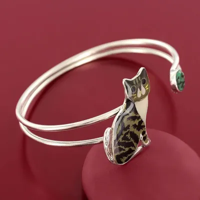 Bijoux - BRACELET TABBY COULEUR ARGENT NOIR - TARATATA BIJOUX