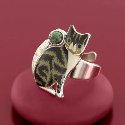 Bijoux - BAGUE TABBY COULEUR ARGENT NOIR - TARATATA BIJOUX