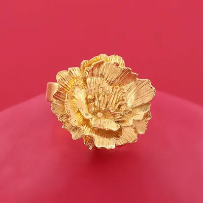 Bijoux - BAGUE MAGNOLIA COULEUR DORE - TARATATA BIJOUX