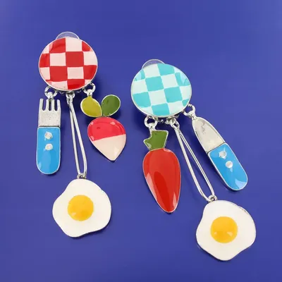 Jewelry - SILVER MULTI-COLOR PLAY TABLE CLIPS - TARATATA BIJOUX