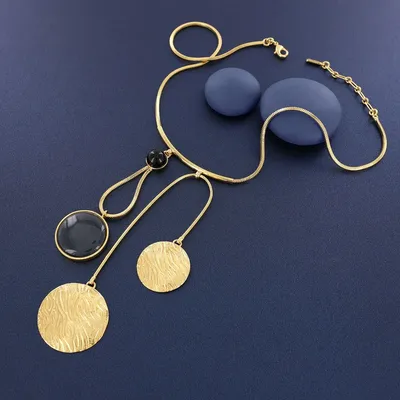 Jewelry - INSTINCT NECKLACE GOLD BLUE COLOUR - TARATATA BIJOUX