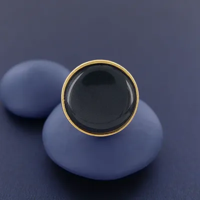 Bijoux - BAGUE INSTINCT COULEUR DORE BLEU - TARATATA BIJOUX