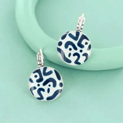 Jewelry - OPIUM SLEEPERS, SILVER BLUE COLOR - TARATATA BIJOUX
