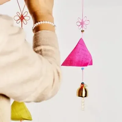 Cadeaux - [ATELIER D'ARTISANAT HANJI HONG HYUN-JEONG] Cloche à vent en ramie - KCDF