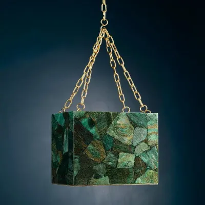 Hanging lights - Aventurine Halo Lamp - SAWAI HOMES