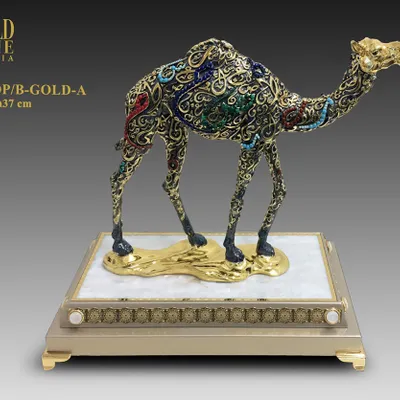 Objets de décoration - 6805N-GMOP-B-DORÉ-A - GOLD LINE ITALIA