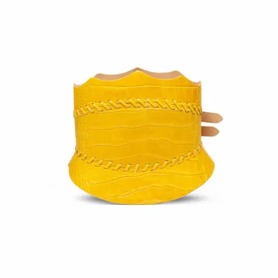 Petite maroquinerie - CEINTURE ALICE EN CUIR EFFET CROCO - KAYLA PARIS