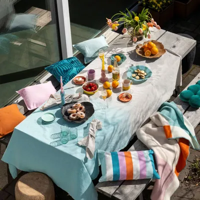 Plaids - Couverture Tuntu Turquoise 130x180 cm - PENTIK