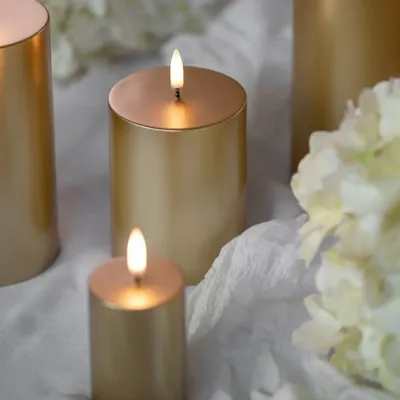 Objets design - Gold Collection LED Candles - UYUNI LIGHTING