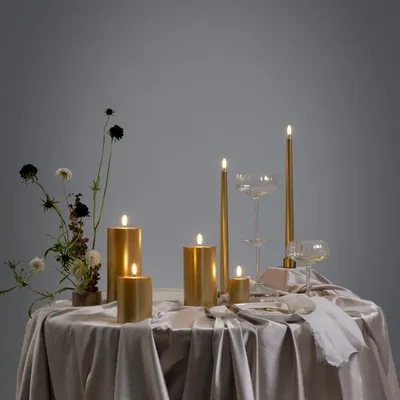 Objets design - Gold Collection LED Candles - UYUNI LIGHTING