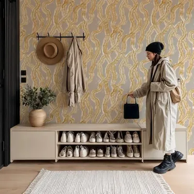 Papiers peints - papier peint Soléna - BAPTISTE VANDAELE – DESIGN GRAPHIQUE