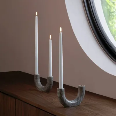 Objets de décoration - Marble Double Candleholder - UYUNI LIGHTING